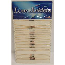 24PK OF SHAGWEAR LOVE ANKLETS