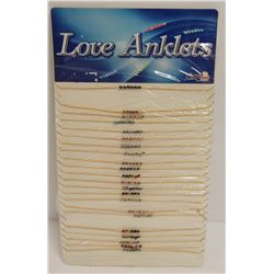 24PK OF SHAGWEAR LOVE ANKLETS