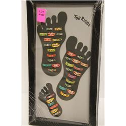 NEW PACKAGE OF PORCUPINE STYLE TOE RINGS