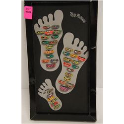 NEW PACKAGE OF PORCUPINE STYLE TOE RINGS