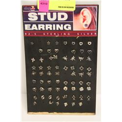 DISPLAY STAND OF NEW STUD EARRINGS