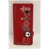Image 1 : NEW SHAGWEAR WOMENS WALLET;  RED/ SYMBOLS