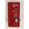 Image 1 : NEW SHAGWEAR WOMENS WALLET;  RED/ SYMBOLS