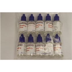 10PK OF 30ML 0MG STRAWBERRY CREAM FLAVORED