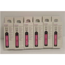 6PK OF EFEST SLIM K1 CHARGERS *MUST BE 18+ TO BID*