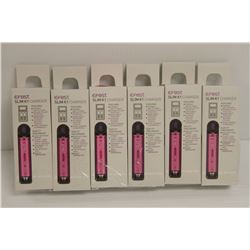 6PK OF EFEST SLIM K1 CHARGERS *MUST BE 18+ TO BID*