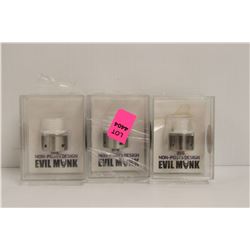 3PK OF IVOGO NON-POSTS DESIGN EVIL MONK
