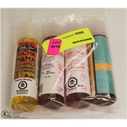 4PK OF 60ML 6MG ASSORTED FLAVORED VAPE