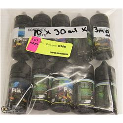 10PK OF 30ML 3MG PREM FISKEN VAPE