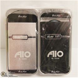 2PK ITASTE ALO IK-1200 E CIGARETTES; BLACK/ SILVER