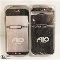 2PK ITASTE ALO IK-1200 E CIGARETTES; BLACK/ SILVER