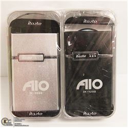 2PK ITASTE ALO IK-1200 E CIGARETTES; BLACK/ SILVER