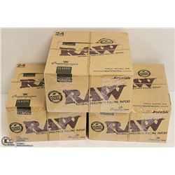 BUNDLE OF 3- 24PK RAW CLASSIC NATURAL  UNREFINED