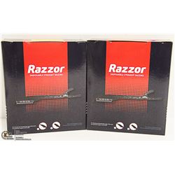 2 BOXES OF RAZZOR DISPOSABLE STRAIGHT RAZORS