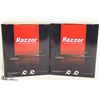 Image 1 : 2 BOXES OF RAZZOR DISPOSABLE STRAIGHT RAZORS