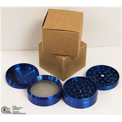 2PK ZINC ALLOY 4 LAYER HERB/ TOBACCO GRINDERS;