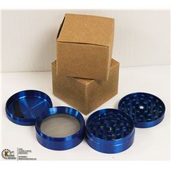 2PK ZINC ALLOY 4 LAYER HERB/ TOBACCO GRINDERS;