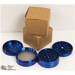 2PK ZINC ALLOY 4 LAYER HERB/ TOBACCO GRINDERS;