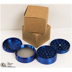 2PK ZINC ALLOY 4 LAYER HERB/ TOBACCO GRINDERS;