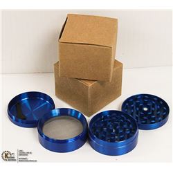 2PK ZINC ALLOY 4 LAYER HERB/ TOBACCO GRINDERS;