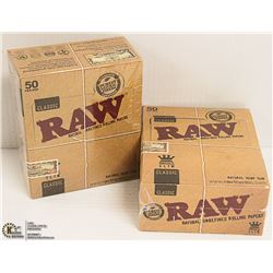 BUNDLE OF 3- 24PK RAW CLASSIC NATURAL  UNREFINED