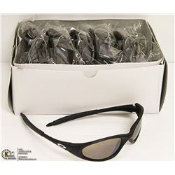 12PK OF BLACK OAKLEY STYLE SUNGLASSES