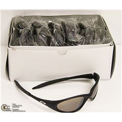 12PK OF BLACK OAKLEY STYLE SUNGLASSES