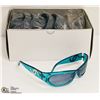 Image 1 : 12PK OF TEAL CHANEL STYLED DESIGNER SUNGLASSES