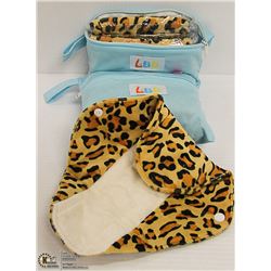 2PK OF LBB 3PC REUSABLE LADIES MENSTRUAL PADS;