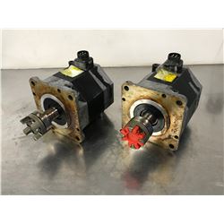 (2) FANUC A06B-0266-B100#0100 AC SERVO MOTOR