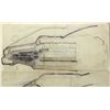 Image 2 : Lot #14 - ALIEN (1979) - Framed Hand-Drawn Ron Cobb Nostromo Cockpit Concept Sketch