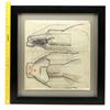 Image 5 : Lot #14 - ALIEN (1979) - Framed Hand-Drawn Ron Cobb Nostromo Cockpit Concept Sketch