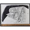 Image 5 : Lot #23 - ALIENS (1986) - Hand-Drawn Ron Cobb Drop Ship Cockpit Concept Sketch