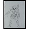 Image 2 : Lot #44 - AVP: ALIEN VS PREDATOR (2004) - Pair of Hand-Drawn Yautja Armor Concept Drawings