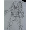 Image 5 : Lot #44 - AVP: ALIEN VS PREDATOR (2004) - Pair of Hand-Drawn Yautja Armor Concept Drawings