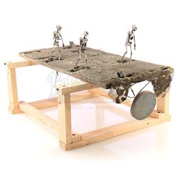 Lot #69 - ARMY OF DARKNESS (1992) - Miniature "Walking" Skeleton Puppets Scene