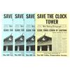 Image 1 : Lot #83 - BACK TO THE FUTURE (1985) - Set of Four Save the Clock Tower Flyers