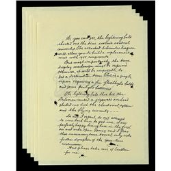 Lot #103 - BACK TO THE FUTURE PART III (1990) - Page from Doc's (Christopher Lloyd) 1885 Letter to M