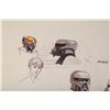 Image 3 : Lot #121 - BATTLESTAR GALACTICA (T.V. SERIES, 1978-1979) - Hand-Drawn Cylon Head Concepts by Ralph M
