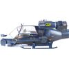 Image 5 : Lot #145 - BLUE THUNDER (1983) - 1:6 Scale Radio-Controlled Flying Blue Thunder Special Helicopter M