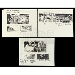 Lot #172 - CLOSE ENCOUNTERS OF THE THIRD KIND (1977) - Set of Hand-Drawn George Jenson Landing Site