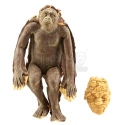 Lot #183 - CONGO (1995) - Miniature Gorilla Mock-Up and Miniature City of Zinj Head