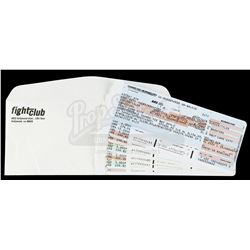 Lot #248 - FIGHT CLUB (1999) - Tyler Durden's (Brad Pitt) Boarding Passes