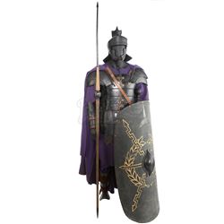 Lot #294 - GLADIATOR (2000) - Praetorian Guard Costume with Sword, Spear, and Shield