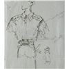 Image 4 : Lot #341 - HOOK (1991) - Hand-Drawn Anthony Powell Pan and Hook Costumes Concept Sketch