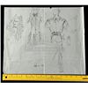 Image 6 : Lot #341 - HOOK (1991) - Hand-Drawn Anthony Powell Pan and Hook Costumes Concept Sketch