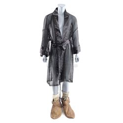 Lot #342 - HOW THE GRINCH STOLE CHRISTMAS (2000) - Grinch's (Jim Carrey) Black Mesh Robe, Socks and