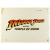 Image 4 : Lot #360 - INDIANA JONES AND THE TEMPLE OF DOOM (1984) - Hand-Painted Master Title Logo Artwork