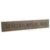 Image 2 : Lot #469 - MARCUS WELBY, M.D. (T.V. SERIES, 1969-1976) - Marcus Welby's (Robert Young) Name Plate