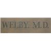 Image 6 : Lot #469 - MARCUS WELBY, M.D. (T.V. SERIES, 1969-1976) - Marcus Welby's (Robert Young) Name Plate